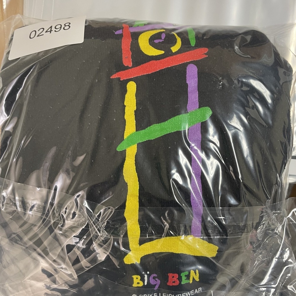 Vintage Big Ben london England sweatshirt mens XL Black 1990s Art world wonder - Picture 10 of 10